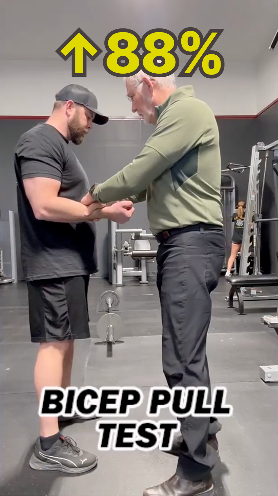 Cluffy wrestling test thumbnail: Bicep Pull Test