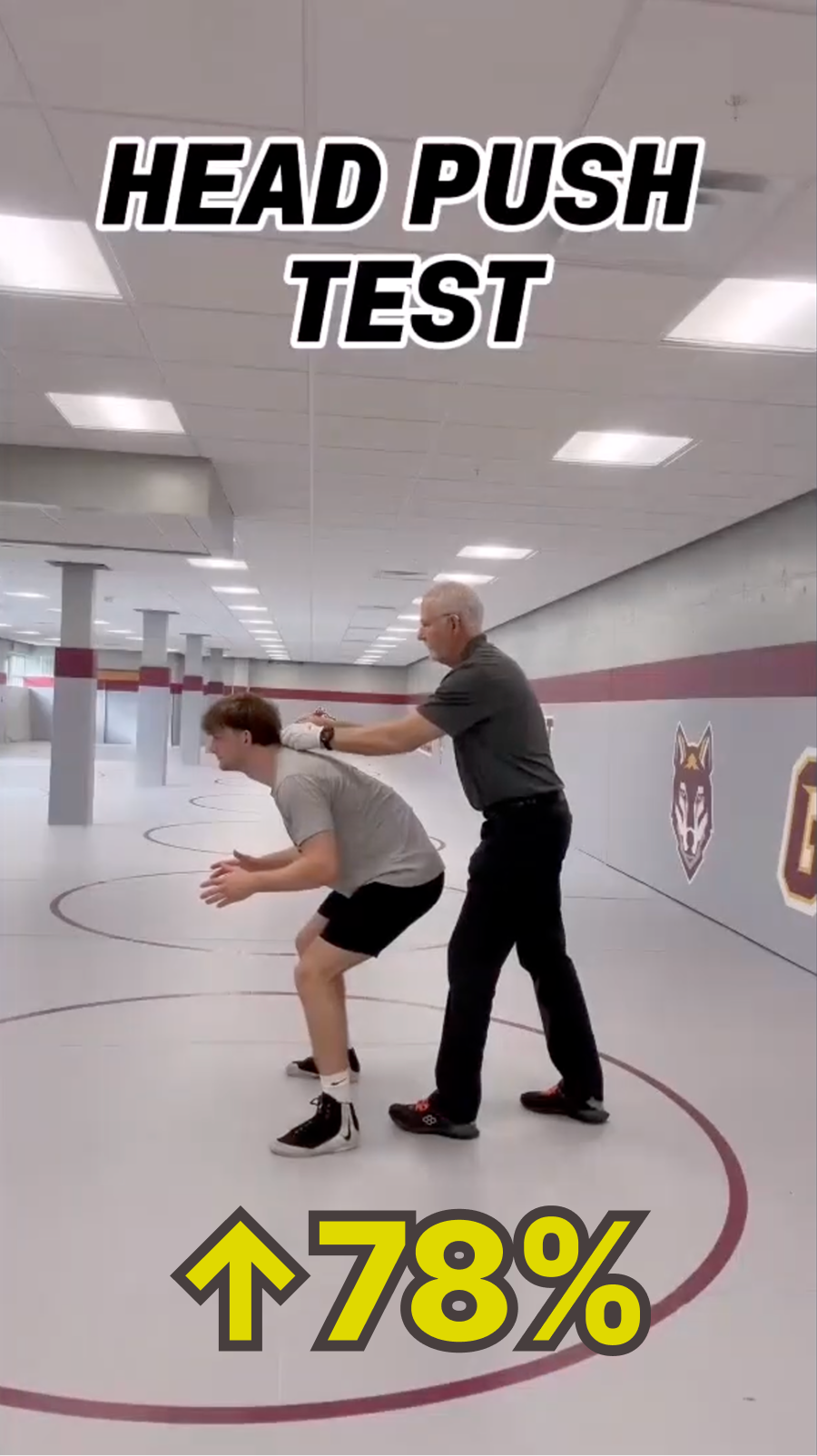 Cluffy wrestling test thumbnail: Head Push Test