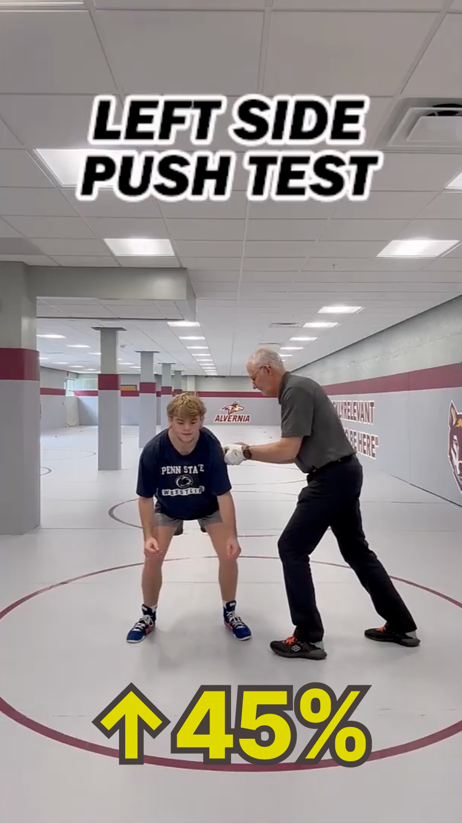 Cluffy wrestling test thumbnail: Left Side Push Test