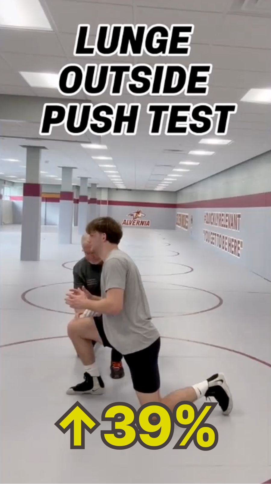 Cluffy wrestling test thumbnail: Lunge Outside Push Test