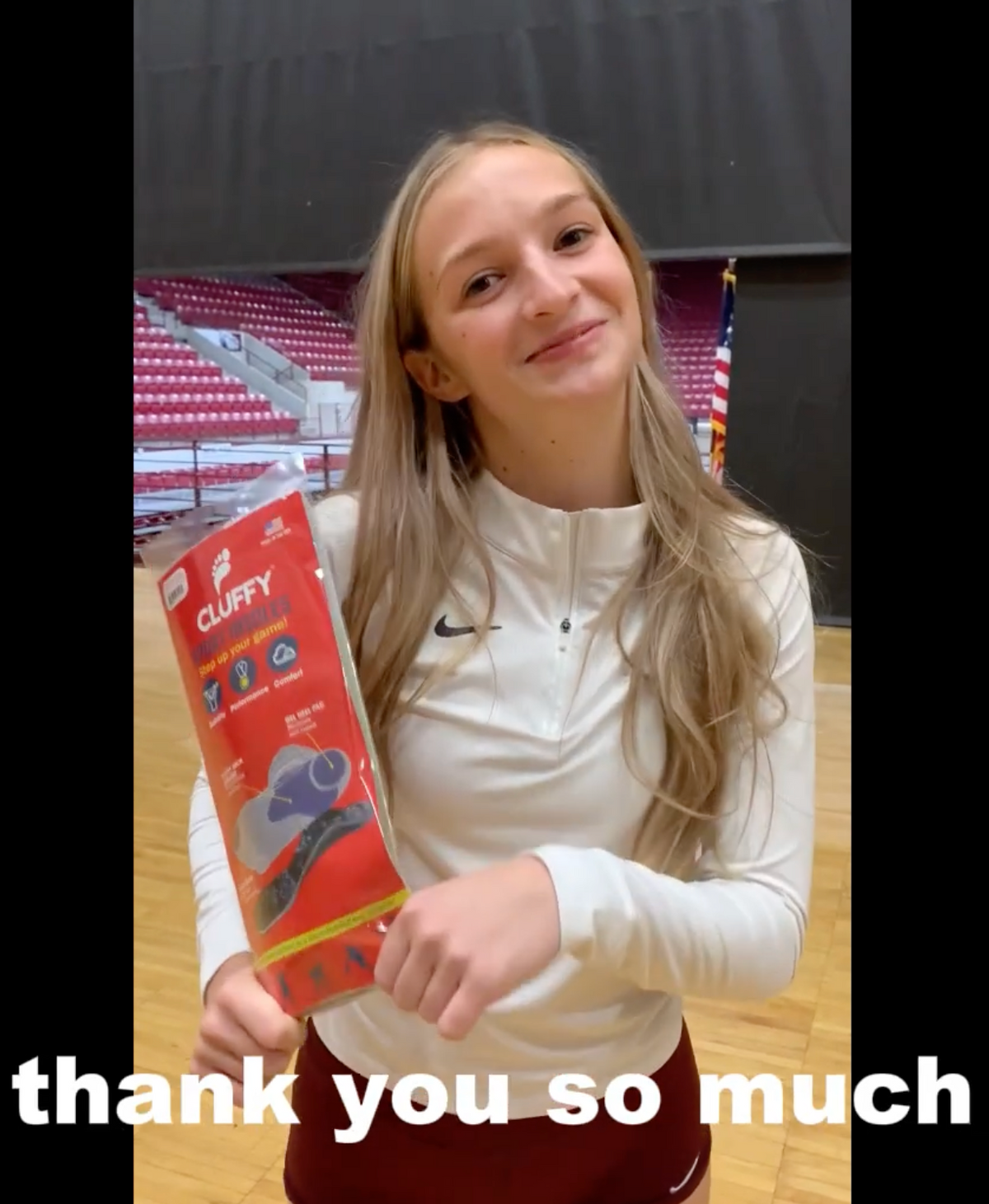 Load video: Cheer performance with Cluffy insoles