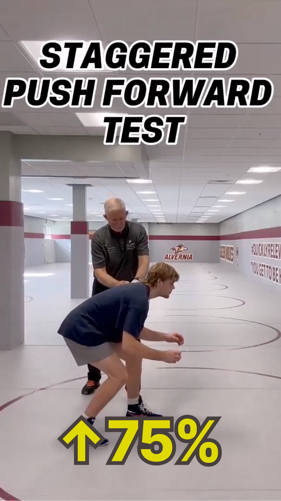 Cluffy wrestling test thumbnail: Staggered Push Forward Test